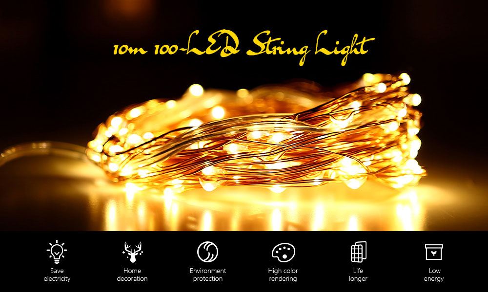 KPSSDD 10m 100-LED USB Light Strip for Decorationt