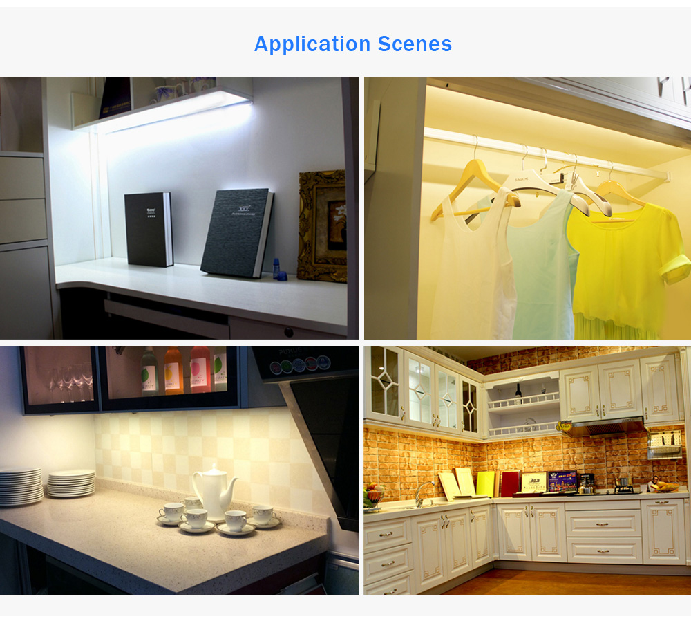 USB Powered DC 5V 6W 21 LEDs Night Light Eye-protection Touch Control Dimmable Closet Cabinet Lamp
